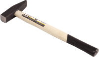 Молоток слесарный Ultima, 400 г, квадратный боек, деревянная рукоятка
