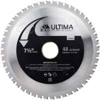 Пильный диск по металлу и дереву Ultima,190 х 30мм, 48 зубьев