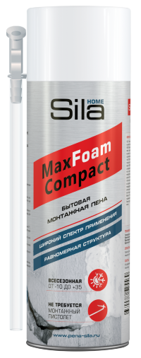 SILA HOME MAX FOAM, пена монтажная всесезонная,бытовая750мл