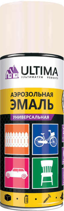 Краска аэрозольная ULTIMA, слоновая кость, RAL1015, 520 мл
