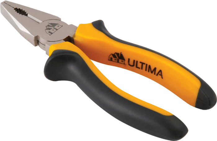 Плоскогубцы Ultima, 200 мм, комбинированные, двухкомпонентные рукоятки