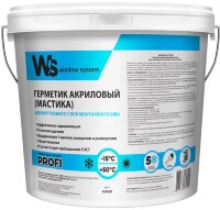 Акриловый герметик для внутреннего шва, Window System, ведро 7 кг