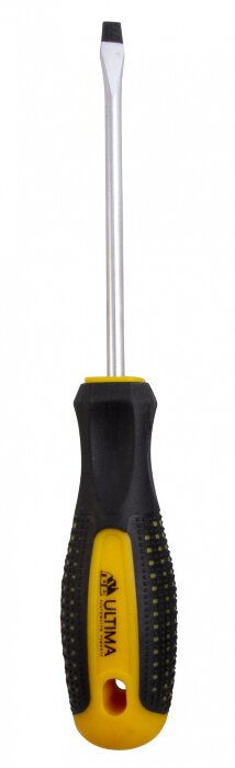 Отвертка Ultima, SL5,0 х 75 мм, CrV, 2-х компонентная рукоятка "anti slip"
