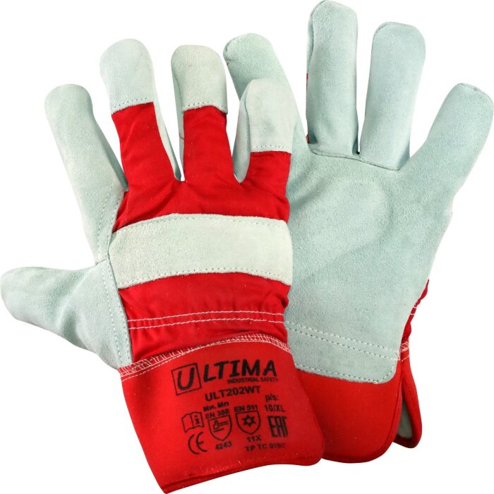 Перчатки ULTIMA комбинированные спилковые утепленные Thinsulate®.