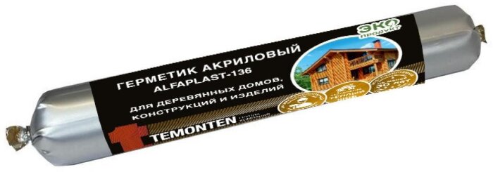 Герметик Alfaplast-136 600 мл Серый