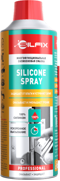 Аэрозольная силиконовая смазка универсальная SILFIX, 280 мл