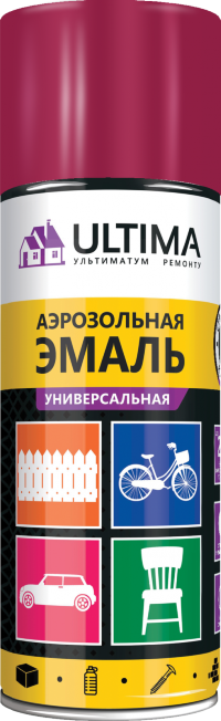 Краска аэрозольная ULTIMA, вишневый, 3003, 520 мл