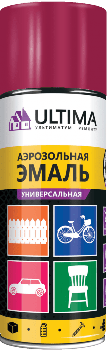 Краска аэрозольная ULTIMA, вишневый, 3003, 520 мл