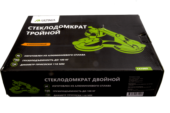 Стеклодомкрат Ultima, тройной 100 кг, металл