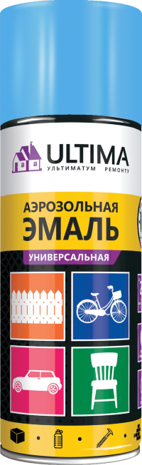 Краска аэрозольная ULTIMA, голубой, 5012, 520 мл