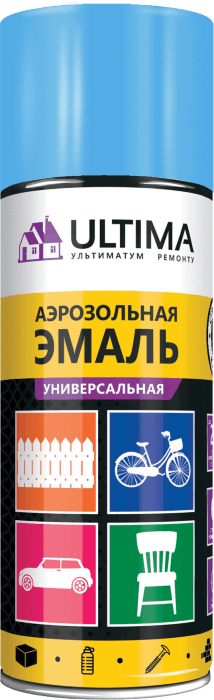 Краска аэрозольная ULTIMA, голубой, 5012, 520 мл