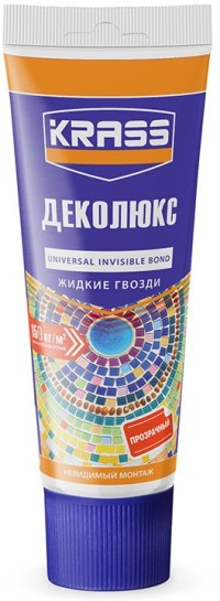 Клей KRASS ДЕКОЛЮКС для ремонтных работ Невидимый монтаж