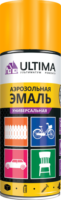 Краска аэрозольная ULTIMA, оранжевый, 2004, 520 мл