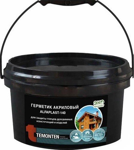 Герметик Alfaplast-140 для торцов 5л/5кг Бесцветный