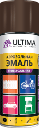 Краска аэрозольная ULTIMA, чёрный глянцевый, RAL9005, 520 мл