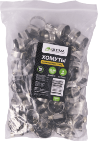 Хомуты нержавеющая сталь Ultima, 12-20 мм, ширина 9 мм