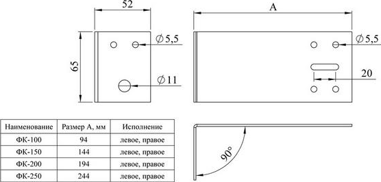 Фасадный кронштейн 150мм