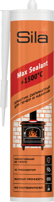 Герметик силикатный Sila PRO Max Sealant +1500°, Чёрный, 290 мл