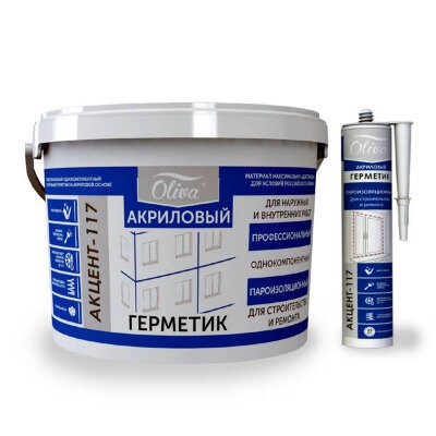Герметик Акцент 117 Серый 5 л ( 7 кг )