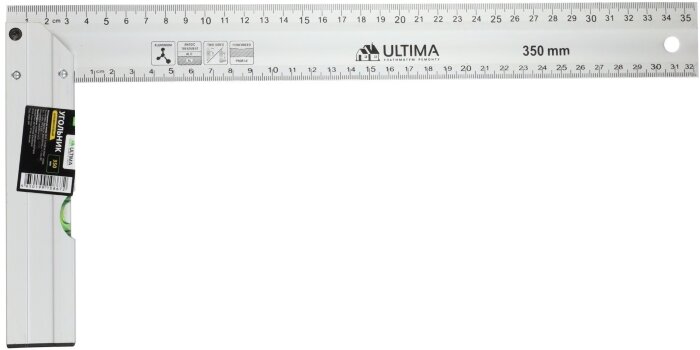 Угольник Ultima, 350 мм, алюминиевый, литой