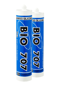 BIO 707 санитарный силиконовый герметик, белый, 270 мл.