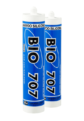 BIO 707 санитарный силиконовый герметик, белый, 270 мл.