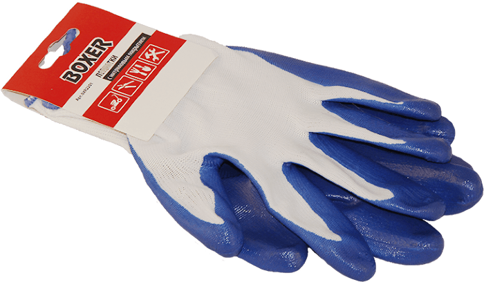 Перчатки нейлоновые с нитриловым покрытием BOXER®.