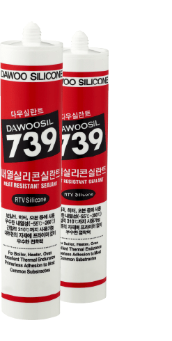 Dawoosil 739 Red термостойкий силиконовый герметик, красный, 270 мл.