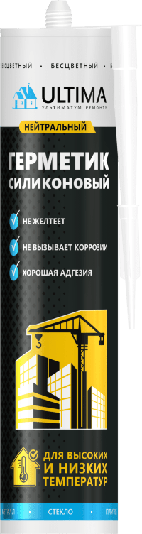 Ultima SN601, силиконовый нейтральный герметик, бесцветный, 280 мл