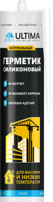 Ultima SN601, силиконовый нейтральный герметик, бесцветный, 280 мл