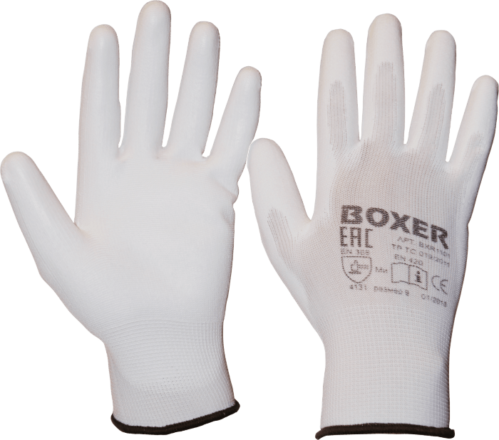 Перчатки нейлоновые с полиуретановым покрытием BOXER®.