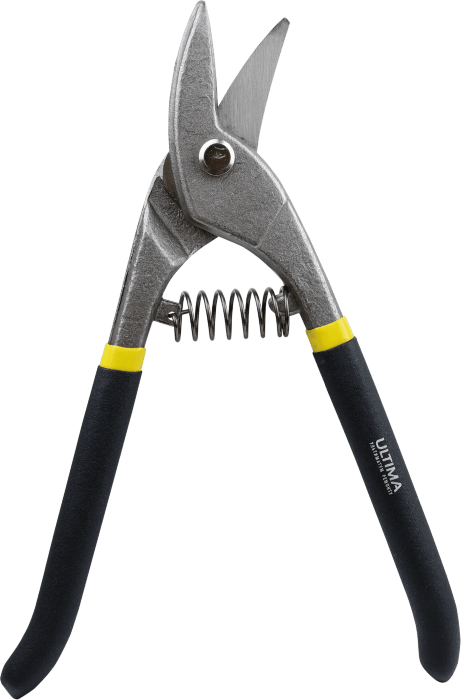 Ножницы по металлу Ultima, 225 мм, для фигурного реза, обливные рукоятки