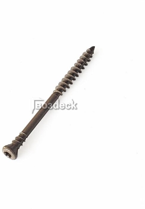 Саморез Gwozdeck Отделочный E-coating коричневый Потайной 4.0*40 Т15