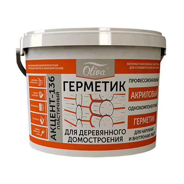 Герметик Акцент-136 Золотистая сосна 10л (15кг)