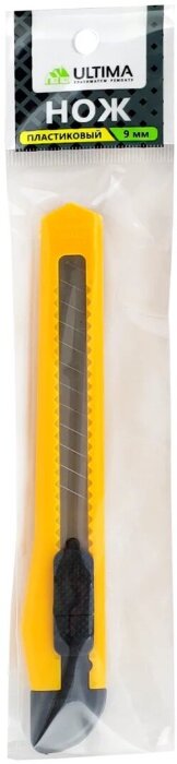 Нож Ultima, 9 мм, пластиковый корпус, выдвижное лезвие