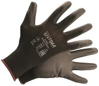 Перчатки BLACK TOUCH трикотажные нейлоновые с полиуретановым покрытием ULTIMA ®.