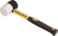 Киянка резиновая Ultima, 450 г, черно-белая резина, фибергласовая рукоятка