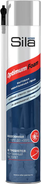 Sila HOME Optimum Foam, Бытовая монтажная пена, 750 мл