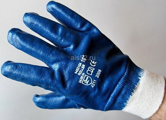 Перчатки NI 155 покрытие нитрил полное (10)