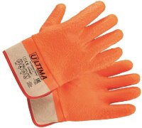 Перчатки FROST утепленные с рельефным покрытием из ПВХ, крага ULTIMA ®.