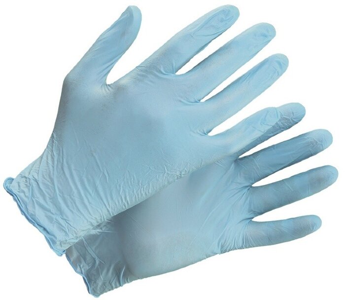 Перчатки нитриловые неопудренные Light Blue ULTIMA®.