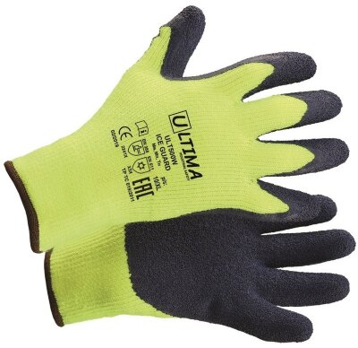 Перчатки ICE GUARD с латексным покрытием утепленные ULTIMA ®.
