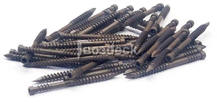 Саморез Gwozdeck Для терасной доски потайной 5.0*60 Окрашенный