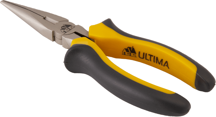 Длинногубцы Ultima, 200 мм, прямые, двухкомпонентные рукоятки